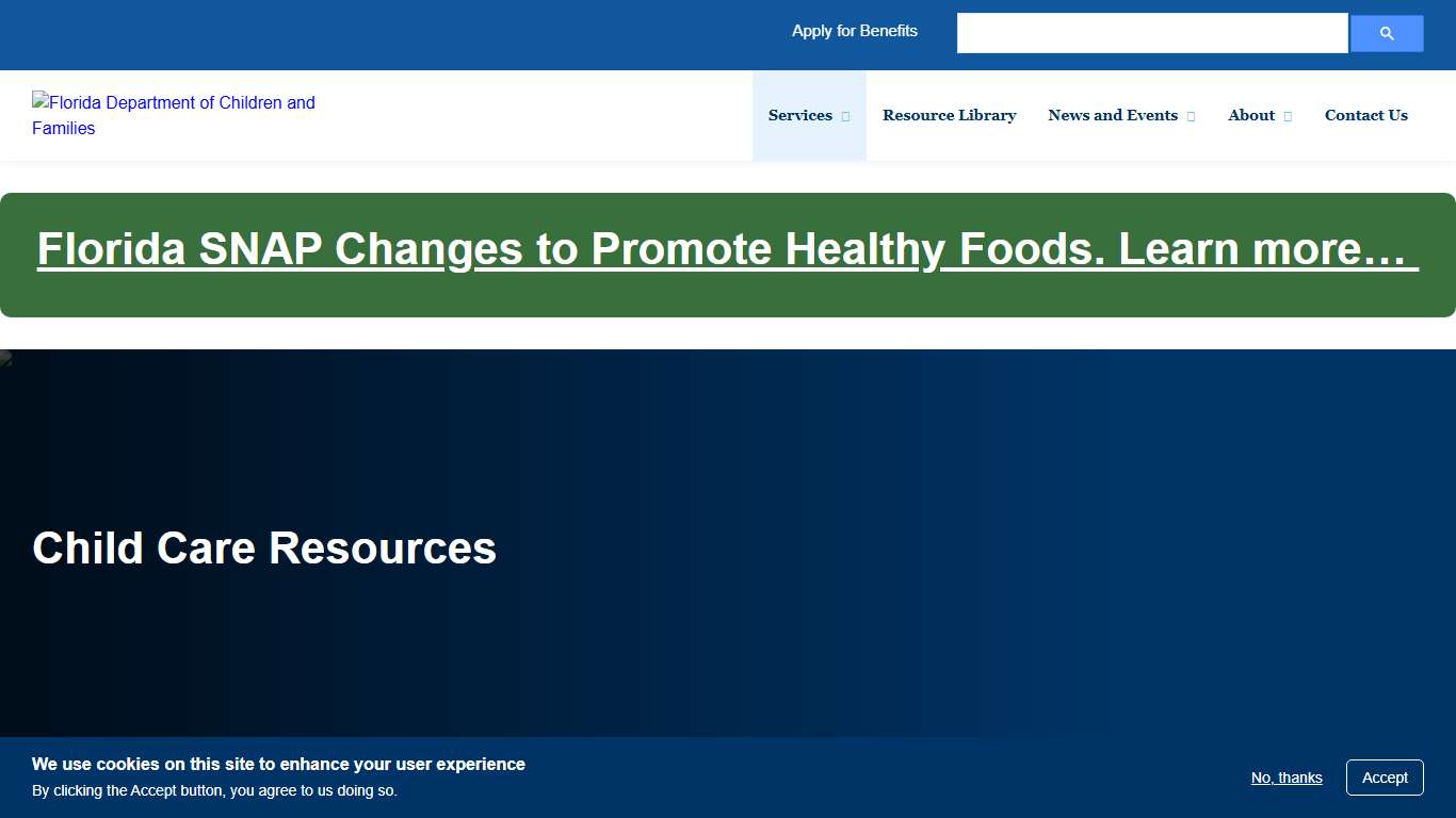 Child Care Resources Florida DCF